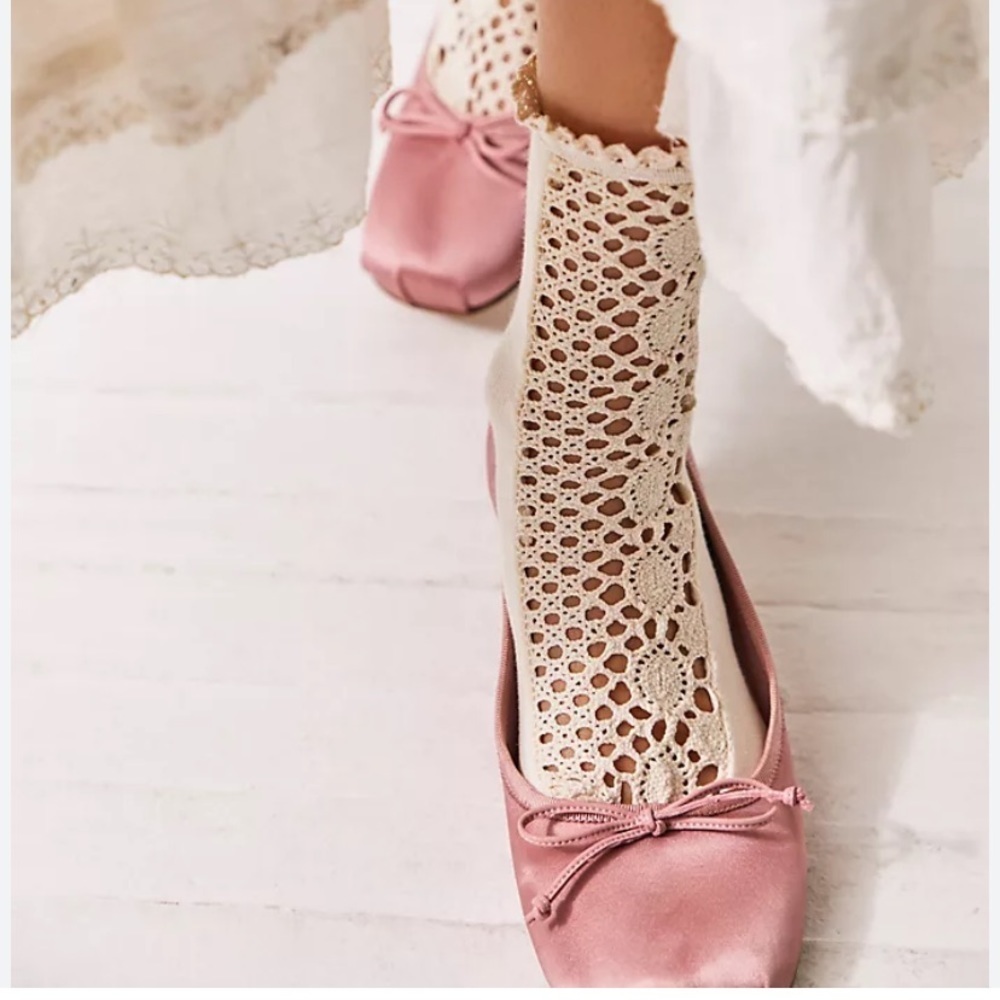 Free peoples rubies crochet socks new wtag